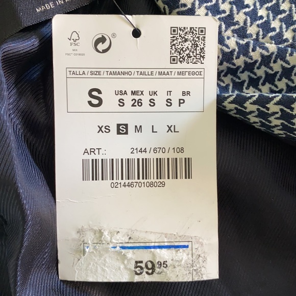 Blazer houndstooth alike Zara‎ - Picture 8 of 9